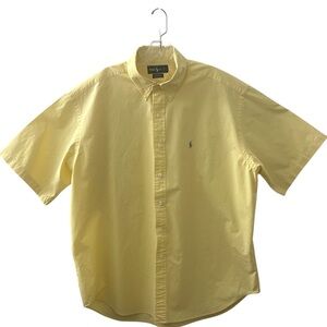 POLO RALPH LAUREN Yellow Short Sleeve BLAKE SHIRT Men’s SIZE XL